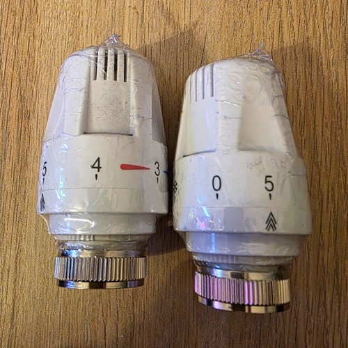 White thermostatic radiator - 2x,