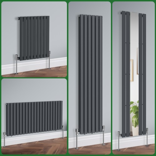 Anthracite designer radiator - anthracite,