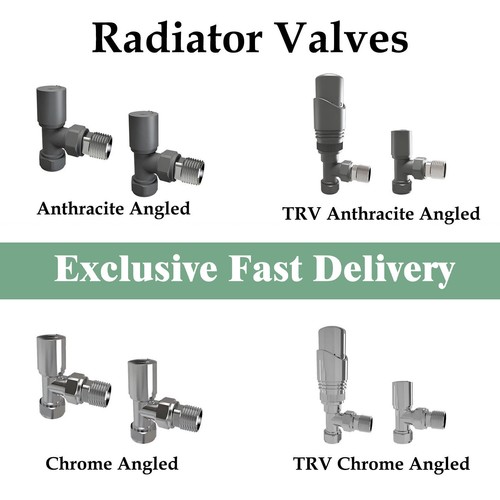 15mm angled radiator - 15mm, x
