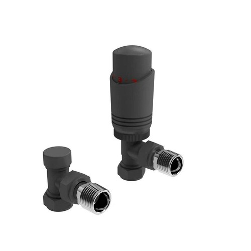 Anthracite angled thermostatic - angled,