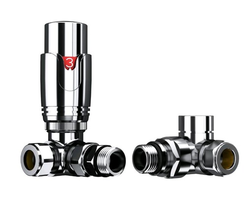Corner trv radiator - valve, pack