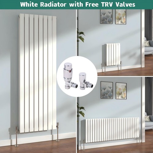 White radiator oval - white,